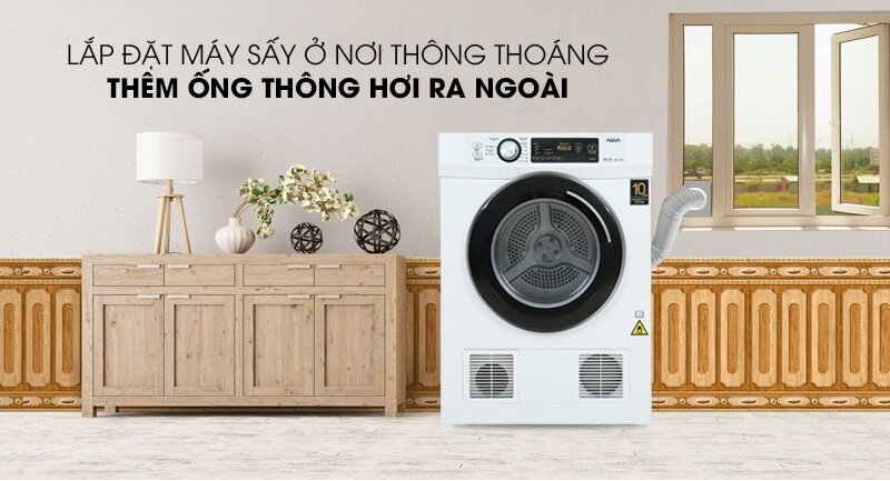 Máy sấy quần áo thông hơi