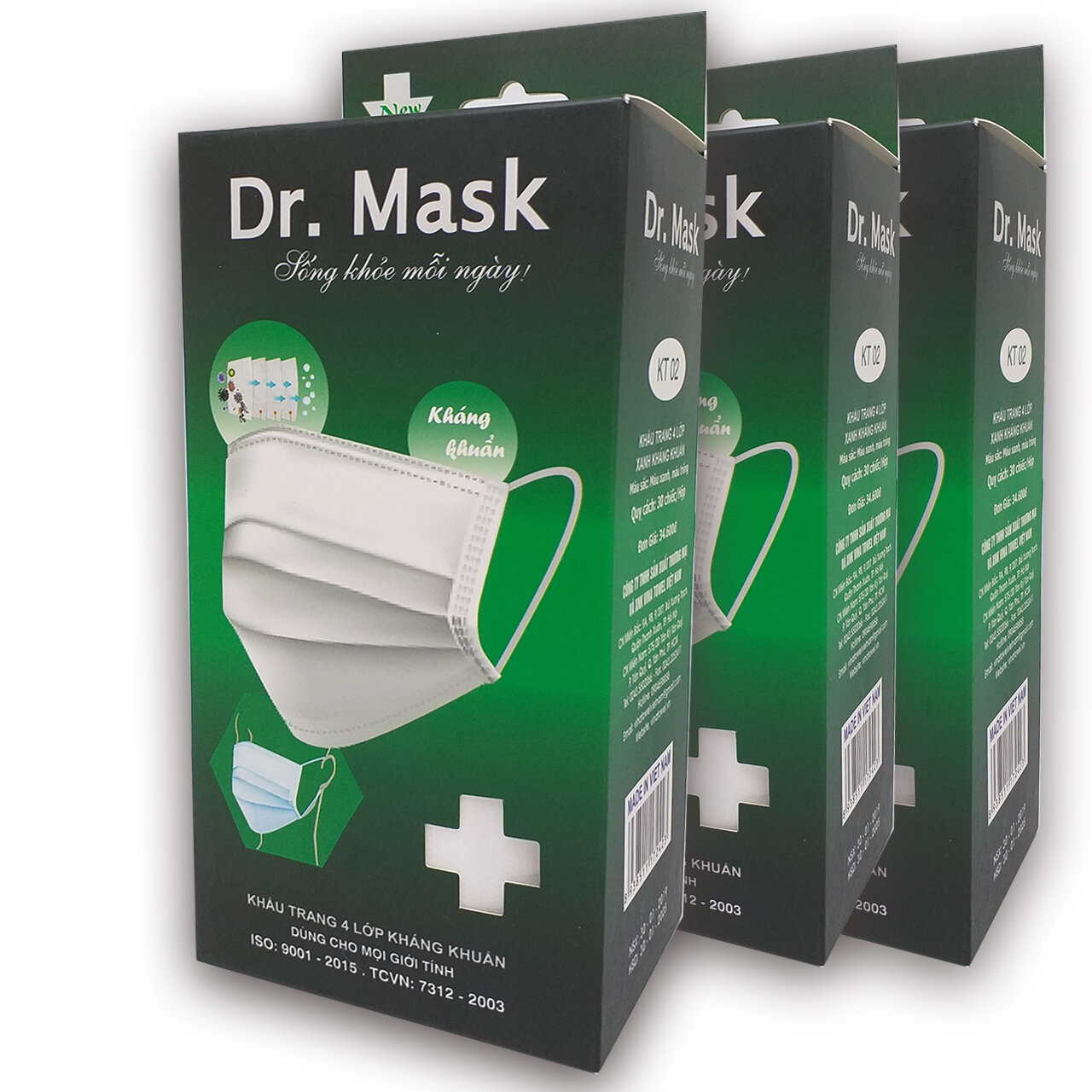 Khẩu trang y tế Dr. Mask 4 lớp - Khẩu trang loại nào tốt