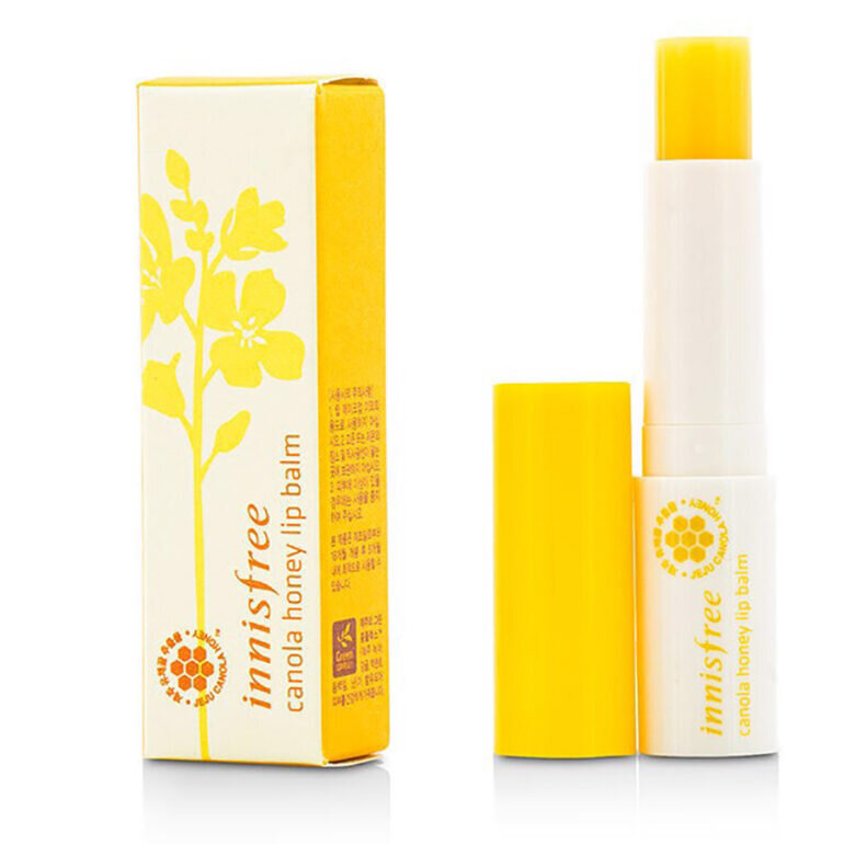 Son dưỡng Innisfree Canola Honey Lip Balm màu vàng