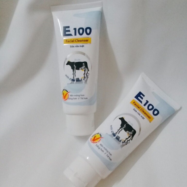 sữa rửa mặt E100 con bò