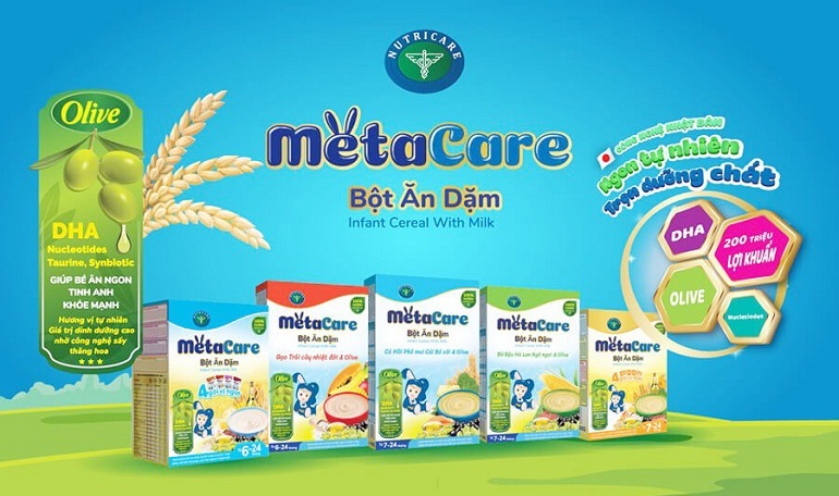 Bột ăn dặm Metacare cung cấp 26 vitamin và khoáng chất cần thiết giúp trẻ mau khôn lớn