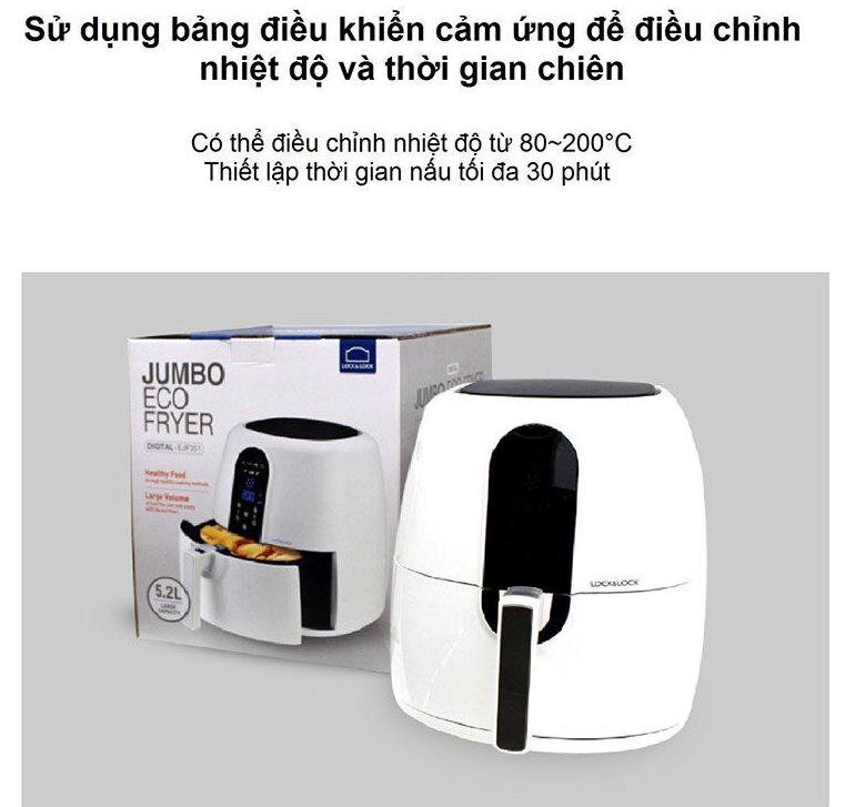 Những ưu điểm của nồi chiên không dầu Lock&Lock ejf 351