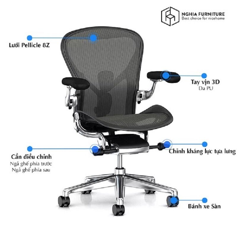 ghế công thái học Herman Miller Aeron