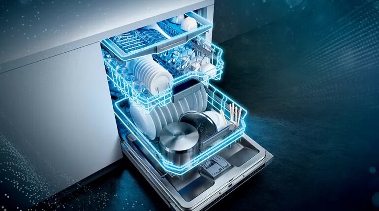 Tính năng tích hợp trên máy rửa bát Siemens 85TX00CE thông minh