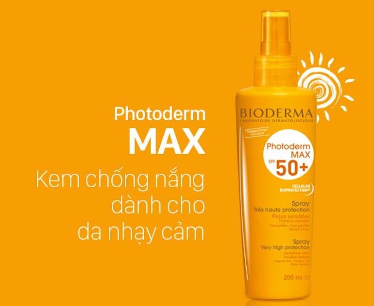 Kem chống nắng body Bioderma Photoderm Max Spray