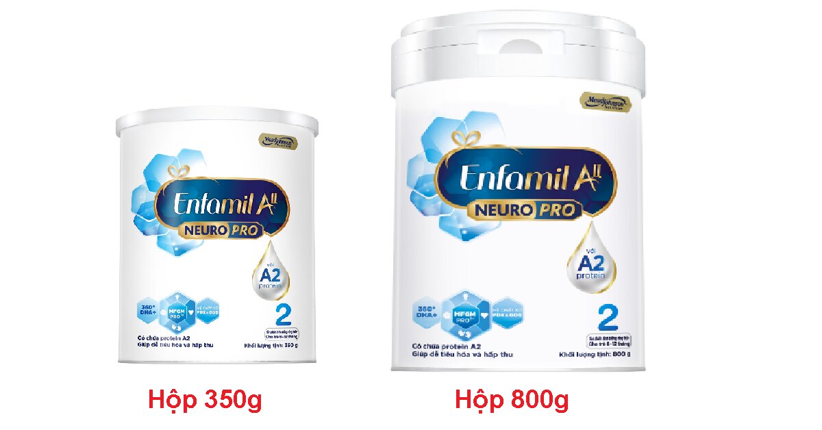 Review sữa Enfamil A2 Neuropro 2 do nước nào sản xuất? Có mấy loại? Giá bao nhiêu?