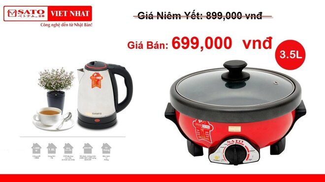 Nồi lẩu điện Sato