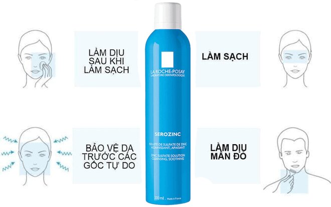 Xịt khoáng cho da dầu La Roche-Posay Serozinc