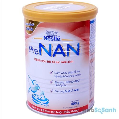 Sữa bột Pre Nan dành cho trẻ sinh non, thiếu tháng