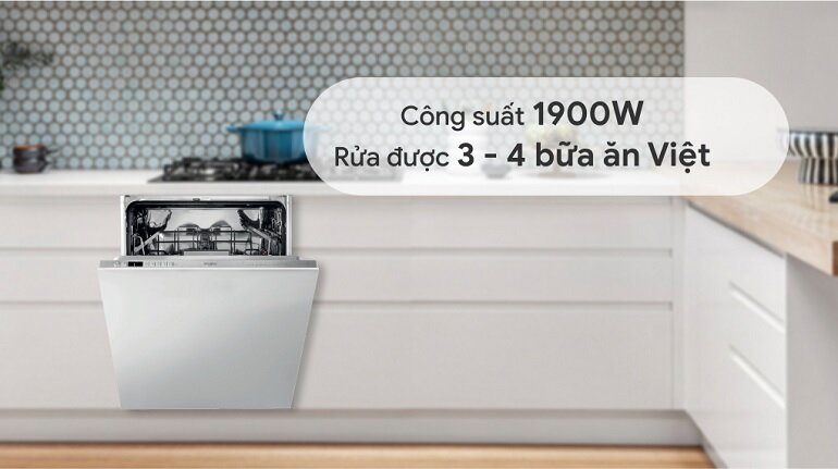 Máy rửa bát âm tủ Whirlpool 13 bộ WIO 3T133P (WIO 3T133 P)