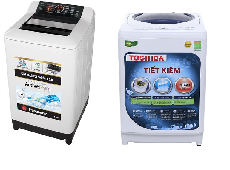 Nên mua máy giặt cửa trên của Toshiba hay Panasonic ?