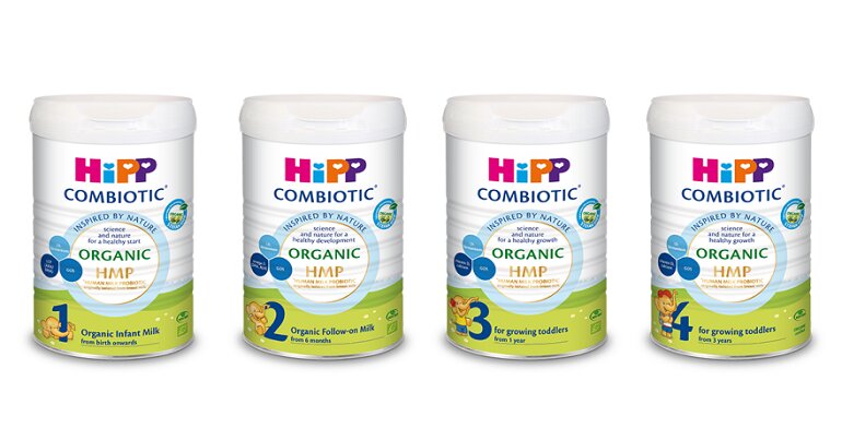 Các loại sữa HiPP Organic Combiotic hiện có trên thị trường