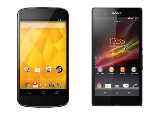 Nexus 6 và Xperia Z3