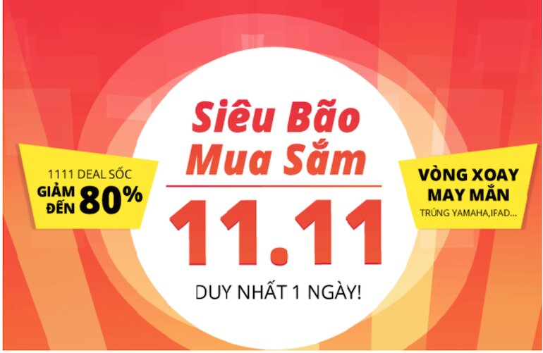 Đại tiệc khuyến mãi 11/11 trên Adayroi – Độc thân quyền lực – Lửa sale hừng hực