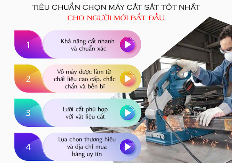 Kinh nghiệm mua máy cắt sắt tốt nhất cho người mới bắt đầu