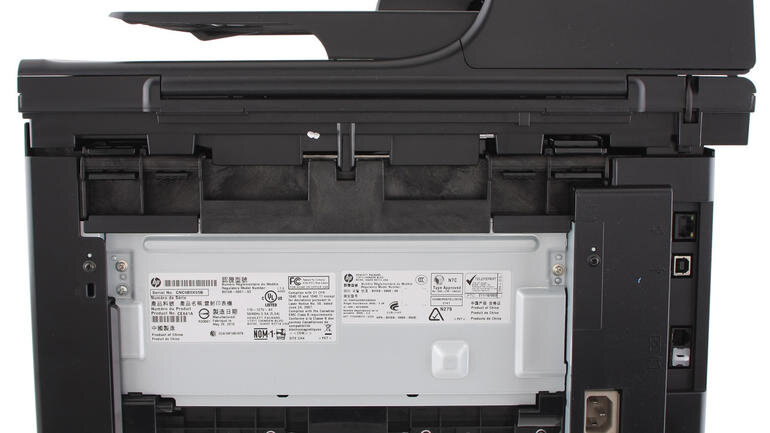 Mặt sau máy in HP LaserJet Pro M1212nf 