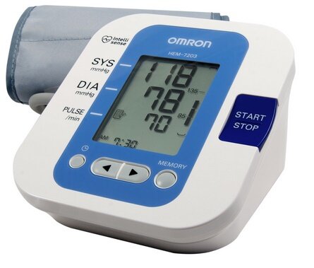 Omron Hem - 7203 sử dụng công nghệ đo hiện đại cho kết quả huyết áp chính xác