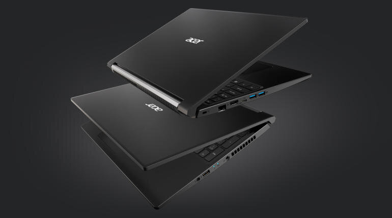 Ngoại hình mạnh mẽ của laptop Acer Aspire 7 A715
