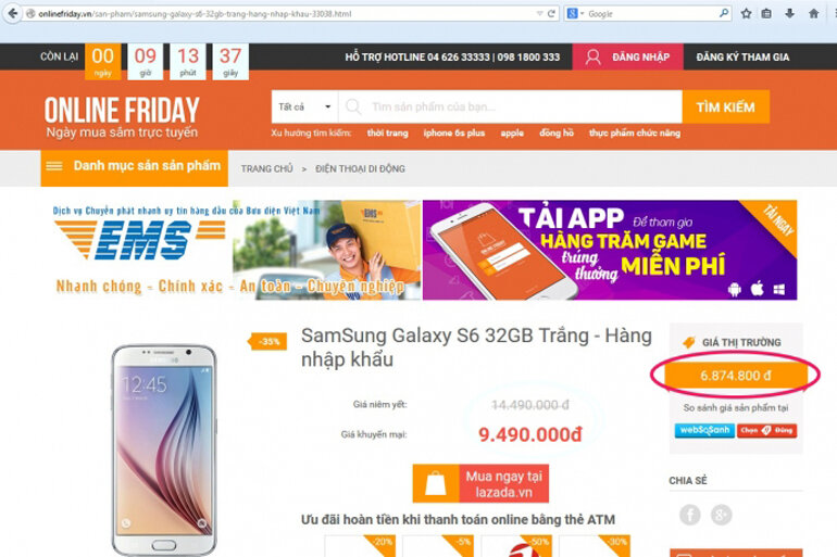 Người tiêu dùng thất vọng khi online friday 2017 lazada giảm giá ảo