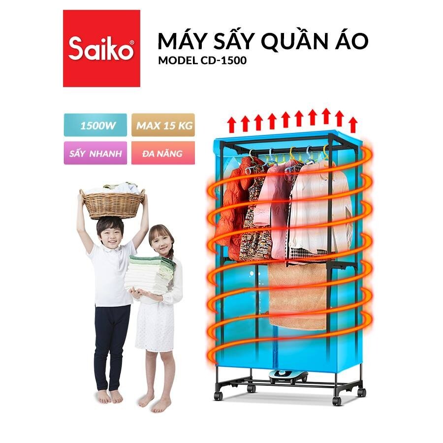 Có nên mua máy sấy quần áo Saiko