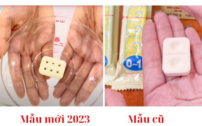 Thiết kế thanh sữa Meiji 0-1 kiểu mới