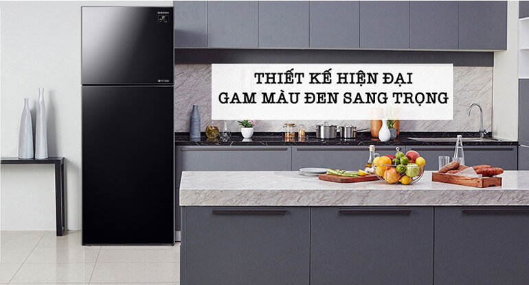 Thiết kế sang trọng của dòng tủ lạnh Samsung có dung tích sử dụng 380 lít