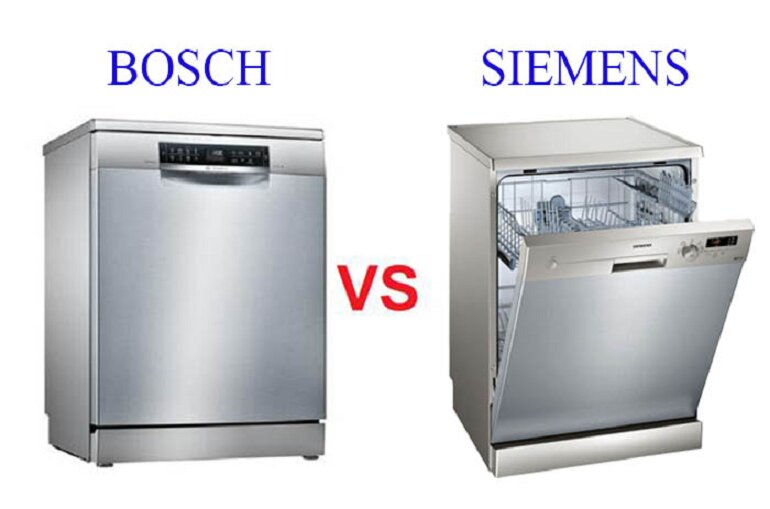 So sánh máy rửa bát Bosch và Siemens