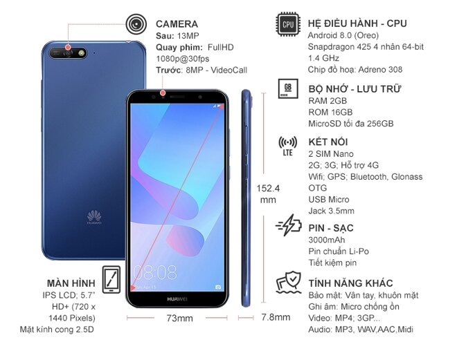 Huawei Y6 Prime mang lại cảm giác trải nghiệm không thua kém gì các mẫu điện thoại đắt tiền