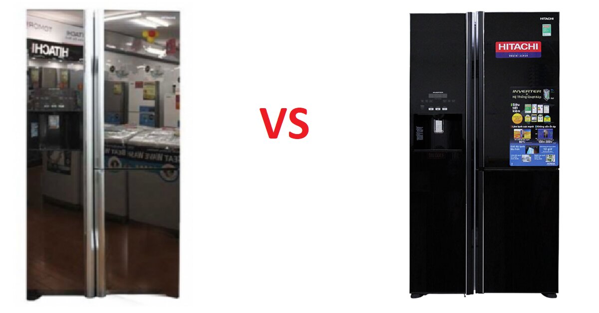 3 điểm khác biệt giữa tủ lạnh SBS 3 cánh Hitachi R-M700GPGV2X (MIR) 584 Lít và phiên bản không có 
