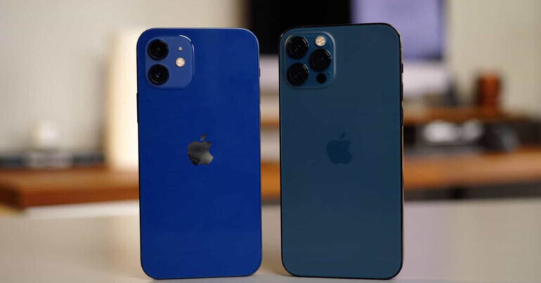 so sánh iphone 12 và 12 pro thiết kế