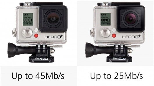 The various GoPro cameras offer differing high bitrate video recording (H.264), from 25 Mb...