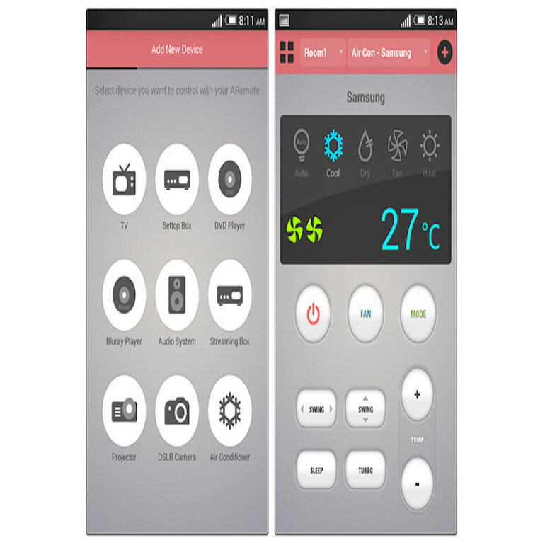 Điều khiển điều hòa bằng điện thoại Android với ứng dụng ASmart Remote IR