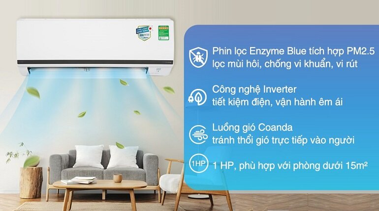 máy lạnh  1 chiều 9000BTU