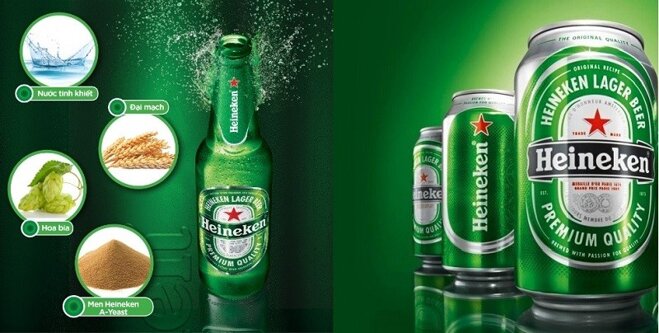 Bia Heineken rất được ưa chuộng khắp mọi nơi trên thế giới 