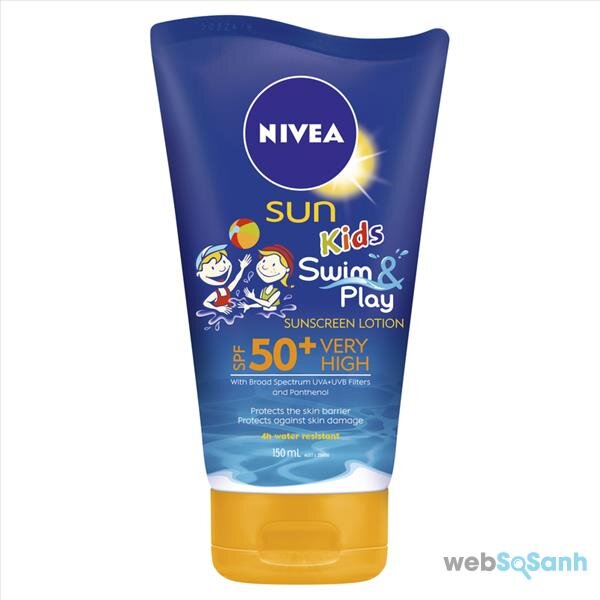 kem chống nắng nivea Sun kids Spf 50+