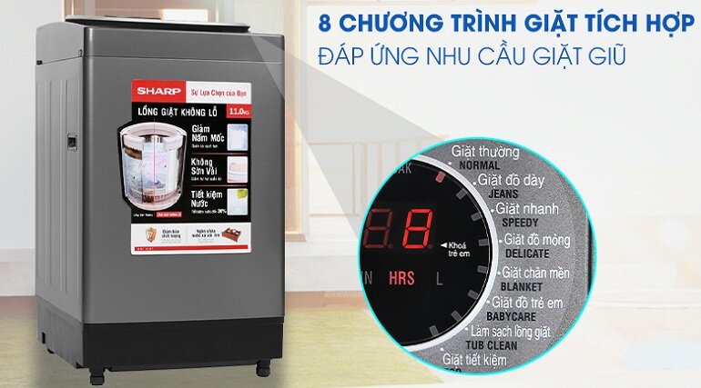 Giá máy giặt Sharp 11 kg ES-W110HV-S là bao nhiêu? Nên cân nhắc gì khi mua máy giặt này?