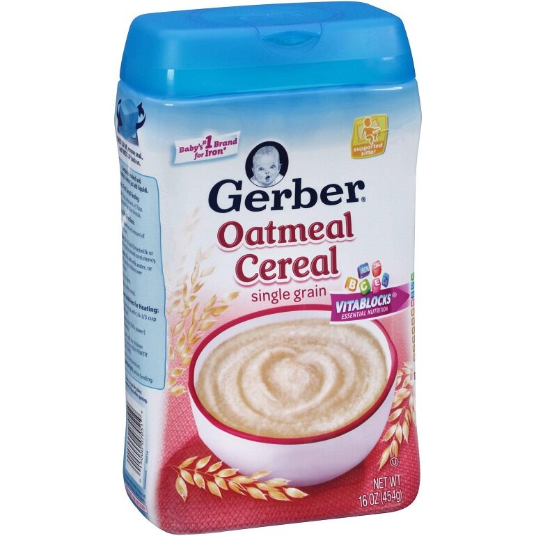 Bột Gerber cung cấp đủ các chất dinh dưỡng cần thiết cho bé khi bước vào giai đoạn ăn dặm