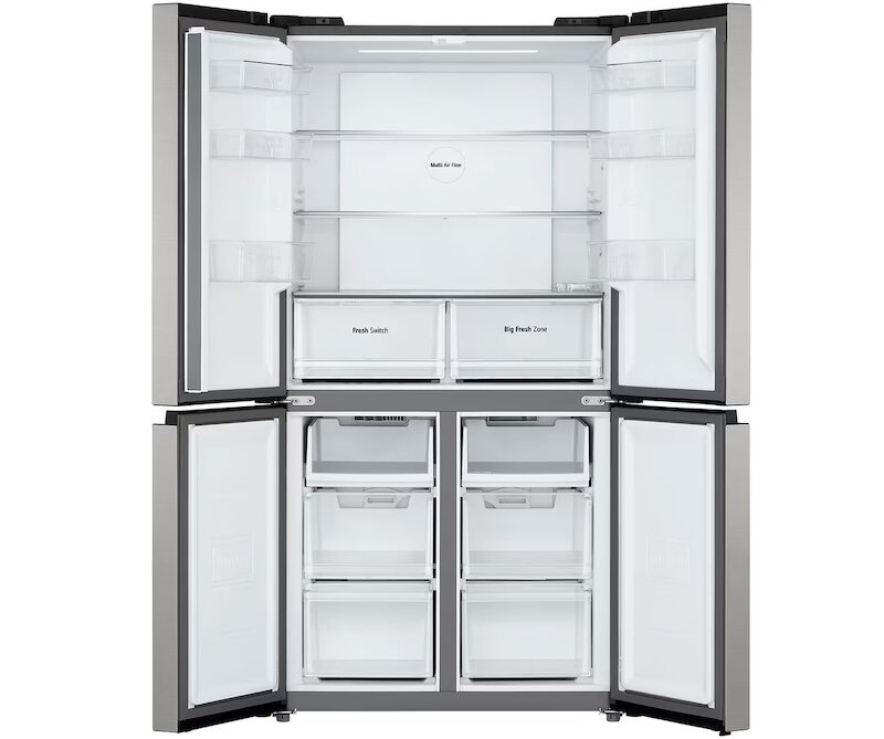 Tủ lạnh LG Inverter 474 lít LFB47SVM thiết kế Multi Door hiện đại, tiết kiệm điện