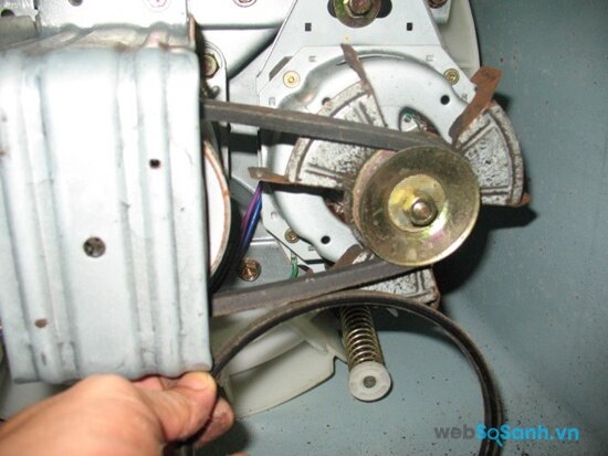 Trước khi thay dây cu-roa cho máy bạn cần ngắt nguồn điện để đảm bảo an toàn (nguồn: internet)