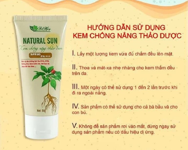 Cách sử dụng kem chống nắng