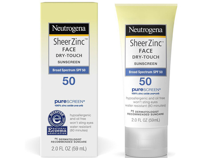 Kem chống nắng vật lý Neutrogena Sheer Zinc Dry-Touch Broad Spectrum SPF 50