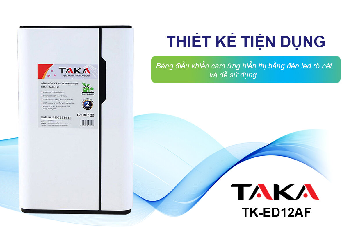 Máy lọc không khí và hút ẩm Taka TK-ED12AF