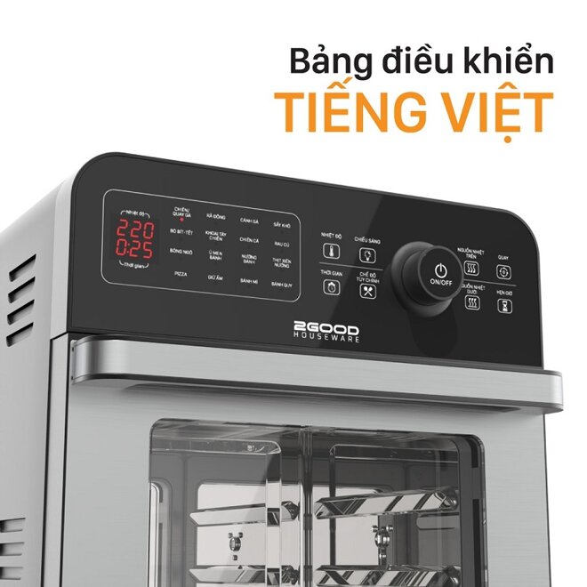 nồi chiên không dầu 2Good Vortex S19 14.5 lít