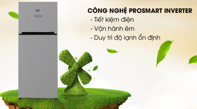 Tủ lạnh Beko Inverter 188 lít RDNT200I50VS