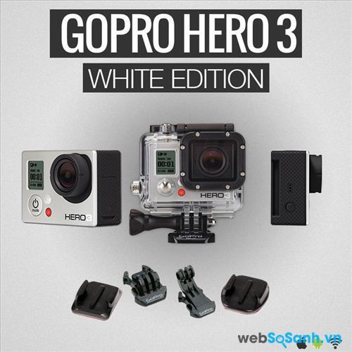  GoPro's Hero3 phiên bản trắng