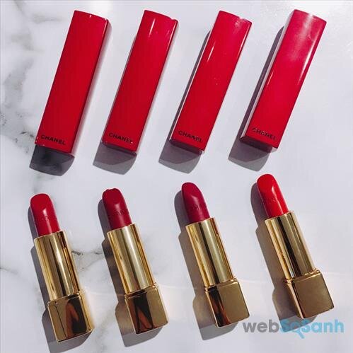 4 màu son đỏ trong bộ sưu tập Numeros Rouges của Chanel trông màu nào cũng đẹp, cũng đáng để 