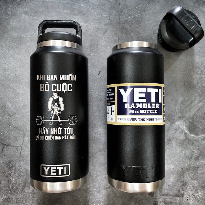 Vẻ ngoài bắt mắt của bình giữ nhiệt Yeti