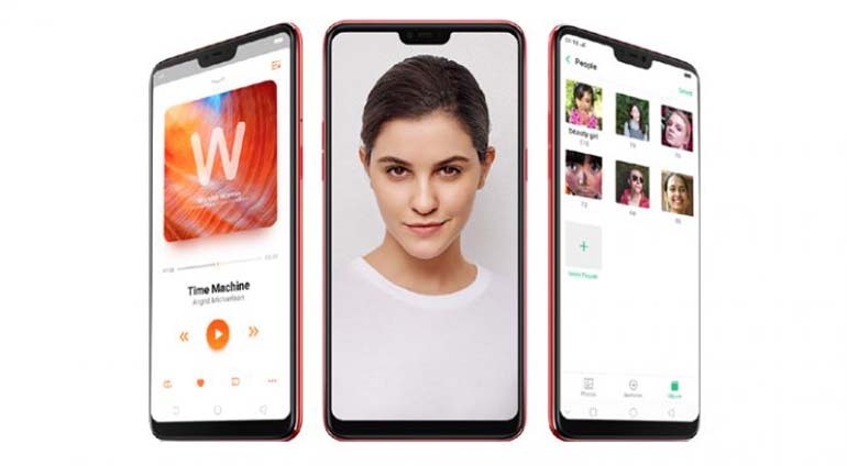 Chức năng selfie của Oppo F7