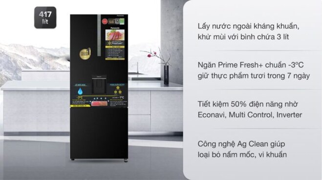 Nhược điểm của tủ lạnh Panasonic Inverter 417 lít NR-BX471GPKV