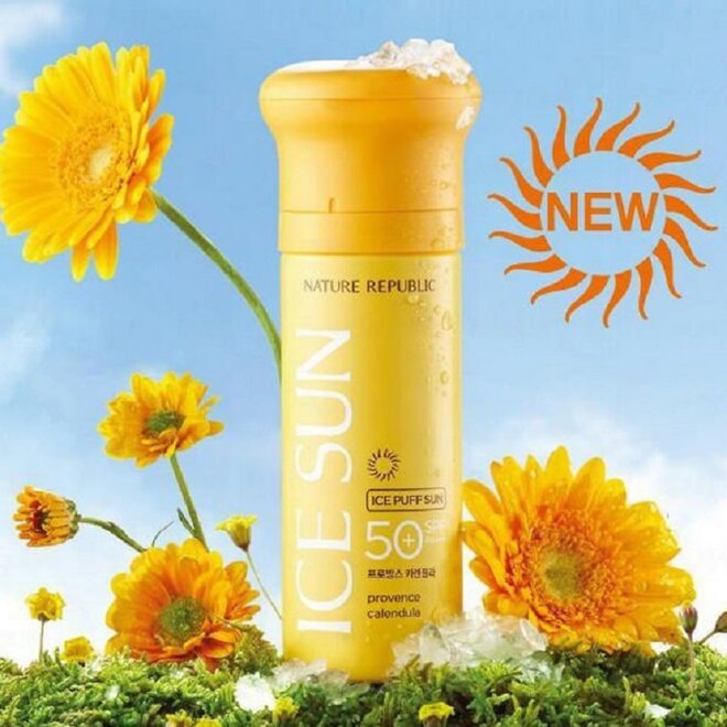 Kem chống nắng Nature Republic Provence Calendula Ice Puff Sun SPF 50 PA+++